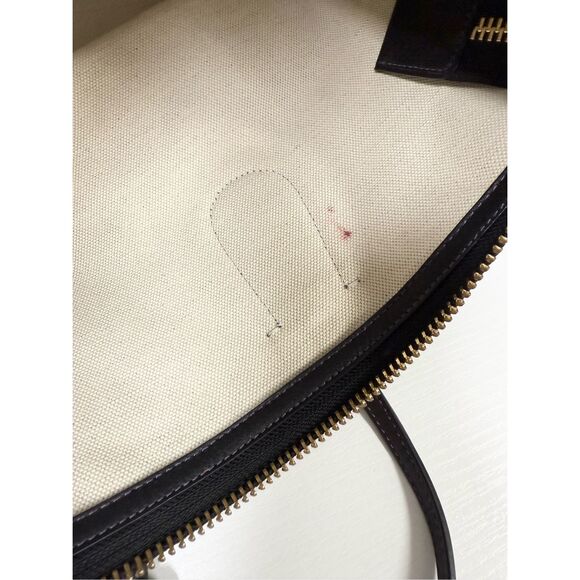 Coach Signature Coated Canvas Taxi Zip Top Tote Style 33504 Violet Purple - Picture 13 of 14